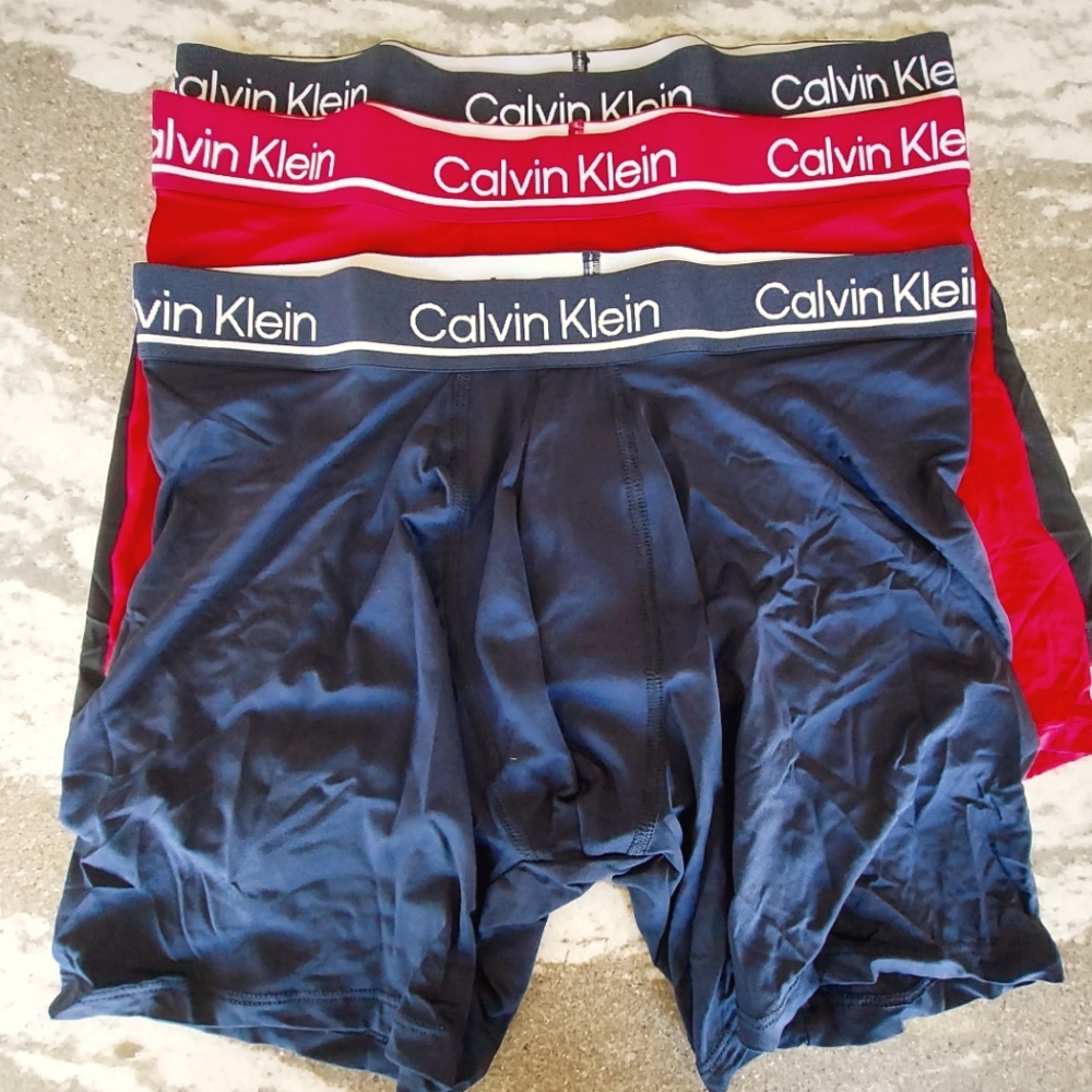Calvin Klein Men's Microfiber Boxer Brief 3Pack New Size Medium